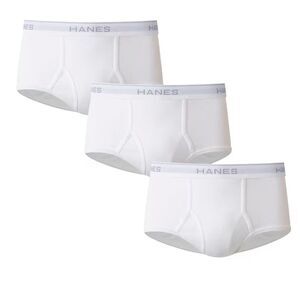 Hanes Men's Ultimate Tagless Briefs ComfortFlex Waistband 3 pair XL White